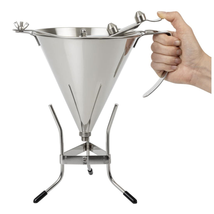 Entonnoir inox à piston automatique 1,5 L - De Buyer