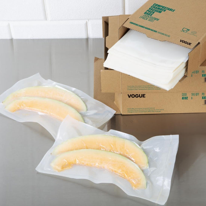 Sacs sous vide compostables 200 × 300 mm (lot de 100) - Vogue