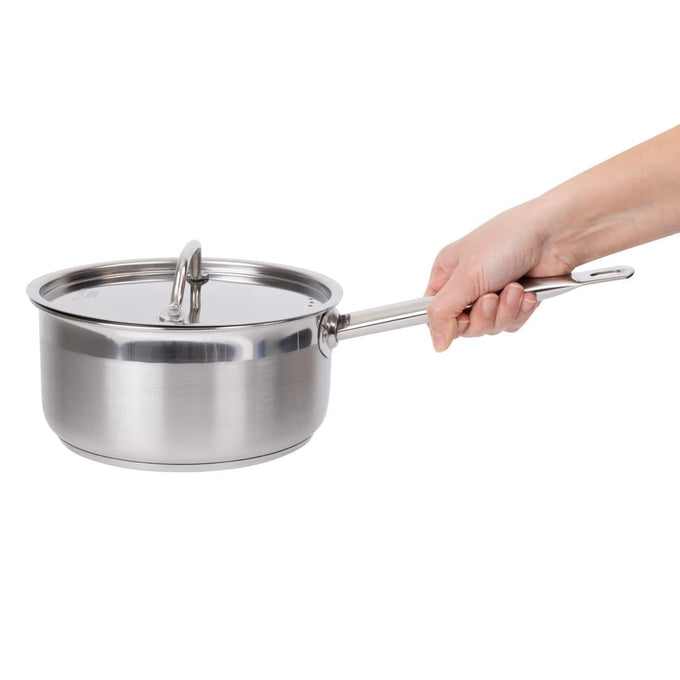 Casserole inox avec couvercle 200 mm - 3 L