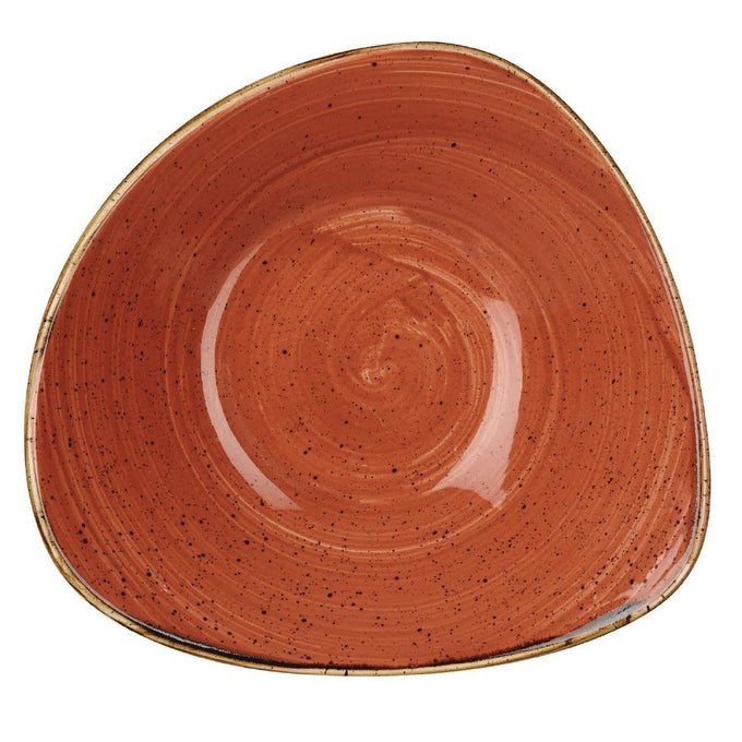 Bols triangulaires Stonecast Spiced Orange 200 mm (lot de 12) - Churchill