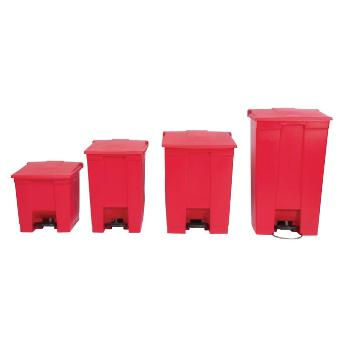 Conteneur à pédale rouge 87 L - Rubbermaid