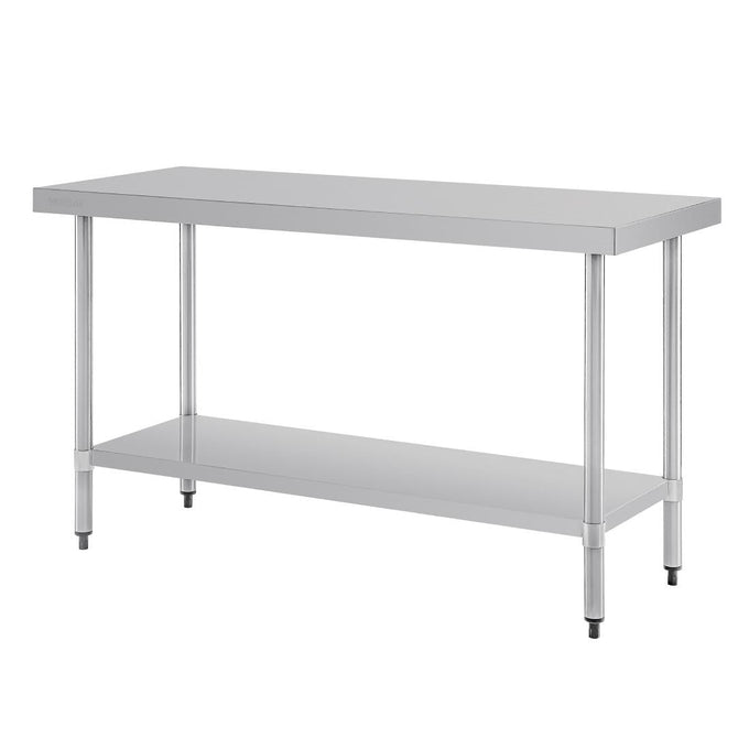 Table de préparation sans rebord en acier inoxydable 1500 × 600 mm - Vogue