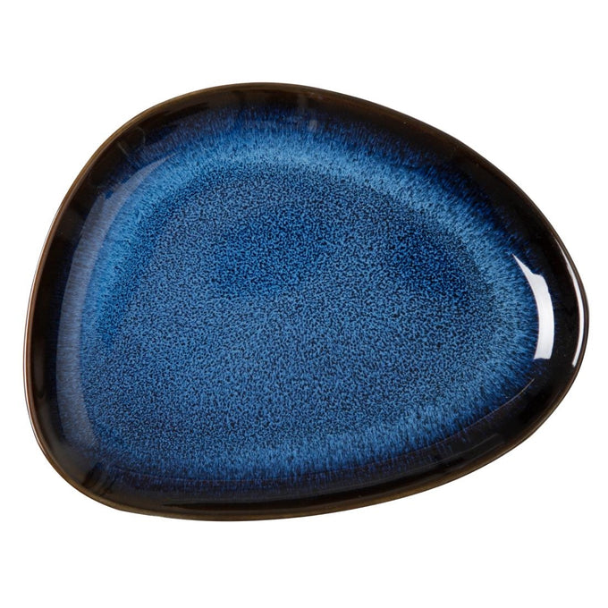 Assiettes triangulaires Luna bleu nuit 207 × 158 mm (lot de 6) - Olympia