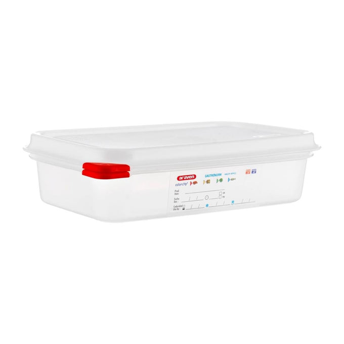 Boîtes alimentaires en polypropylène GN 1/4 1,8 L (lot de 4) - Araven