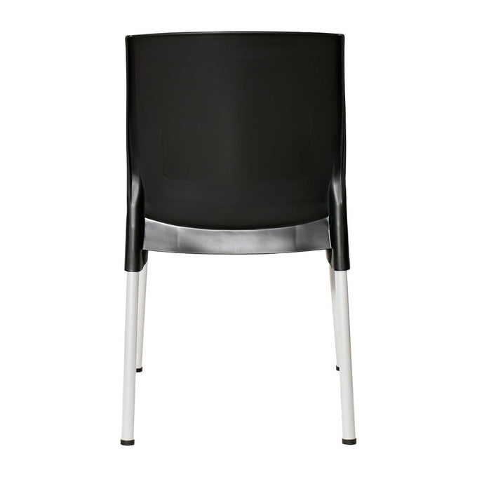 Chaises en polypropylène Elements noires (lot de 4) - Bolero