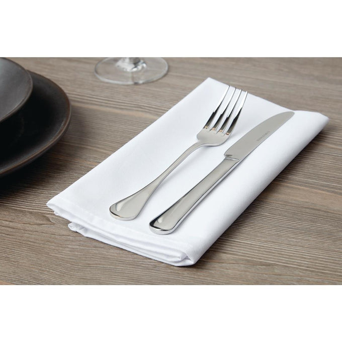 Serviettes blanches en polyester Occasions (lot de 10) - Mitre Essentials