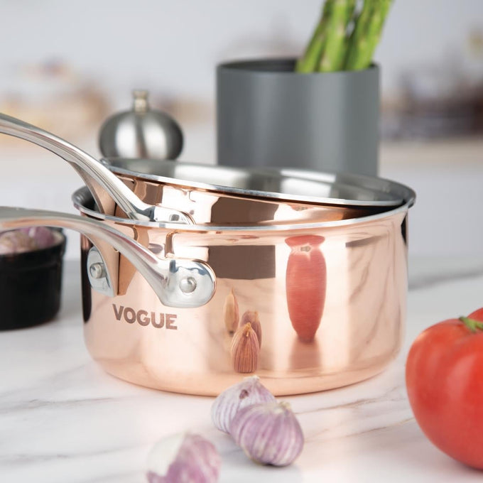 Casserole en cuivre 3 couches induction 180 mm - 2,4 L - Vogue
