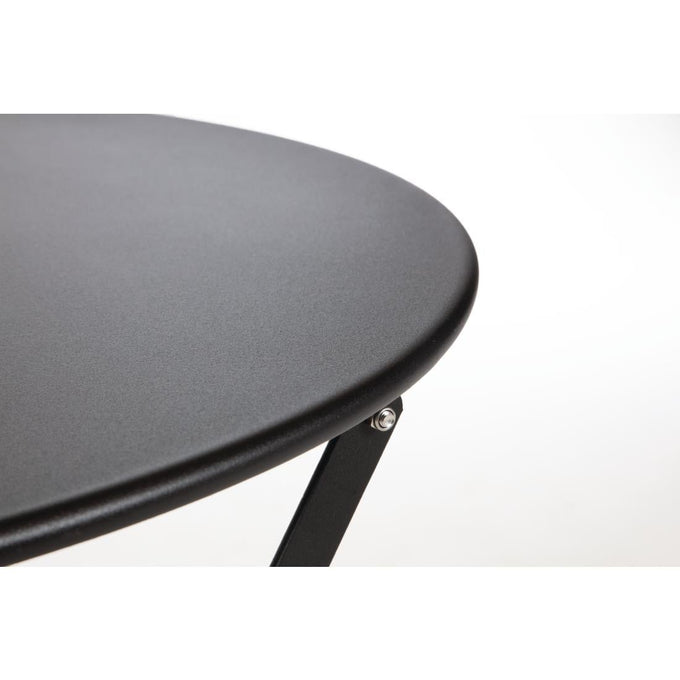 Table de terrasse en acier noire - Bolero