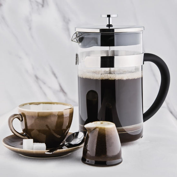 Cafetière à piston en acier inoxydable 12 tasses - Olympia