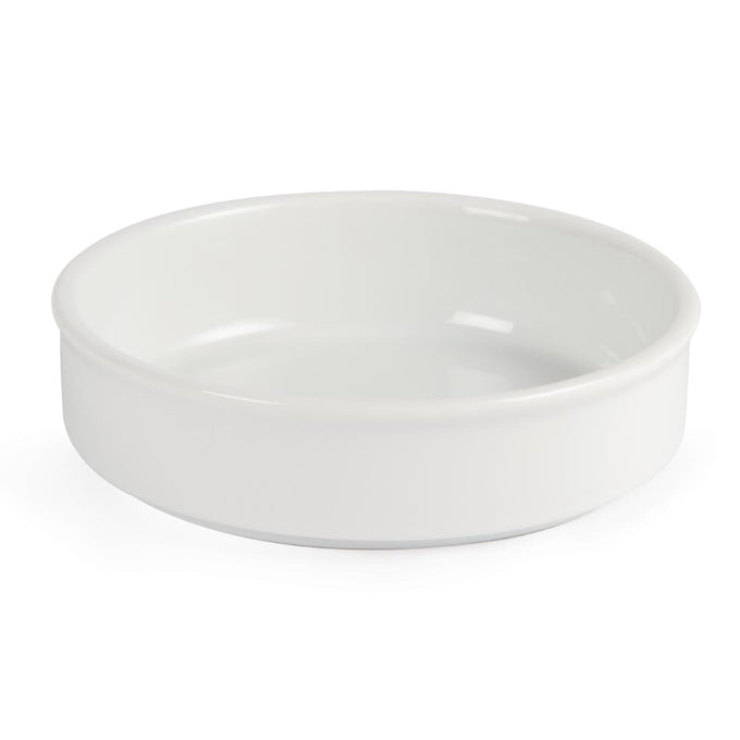 Plats empilables blancs Tapas 134 mm (lot de 6) - Olympia