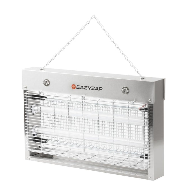 Désinsectiseur LED en inox brossé 14 W - Eazyzap