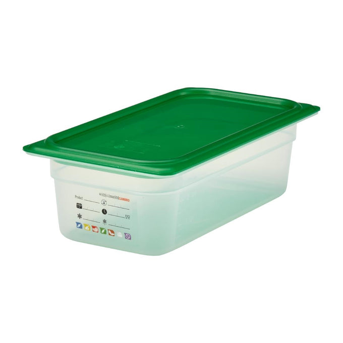 Bac en polypropylène Safetrak IML GN 1/3 100 mm - Cambro