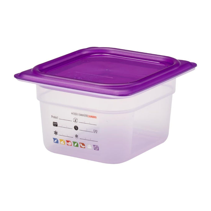Bac en polypropylène Safetrak IML GN 1/6 100 mm - Cambro