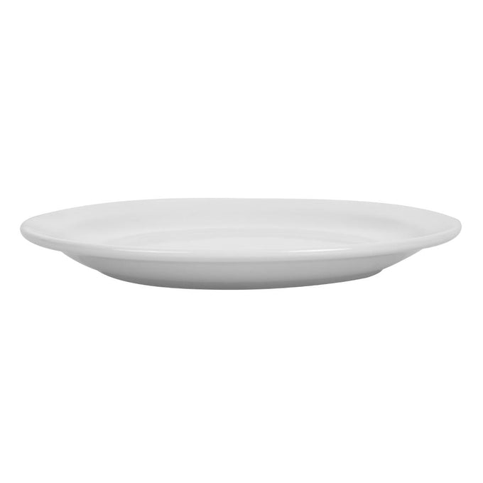 Assiettes à bord étroit Whiteware 202 mm (lot de 12) - Olympia