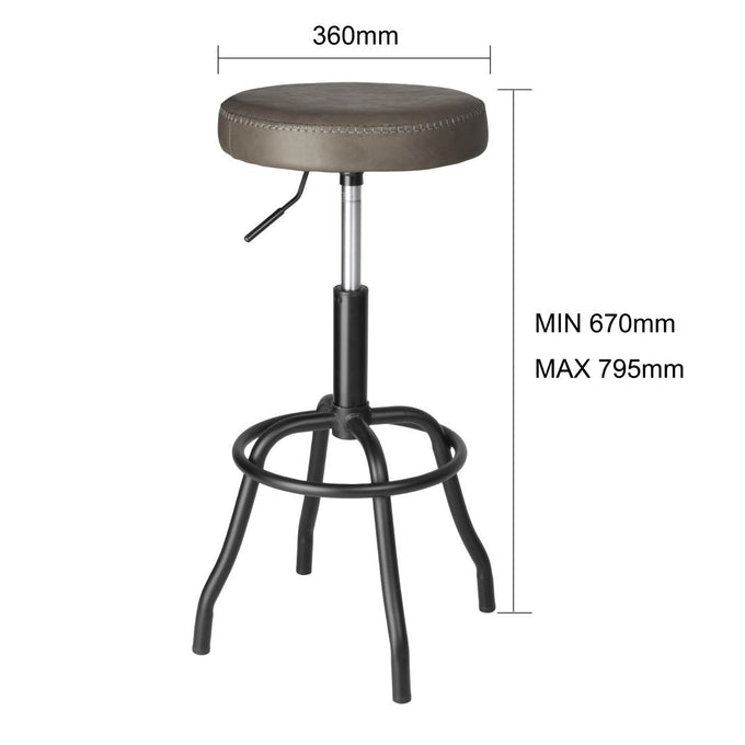 Tabouret de bar en PU Brooklyn mocha - Bolero