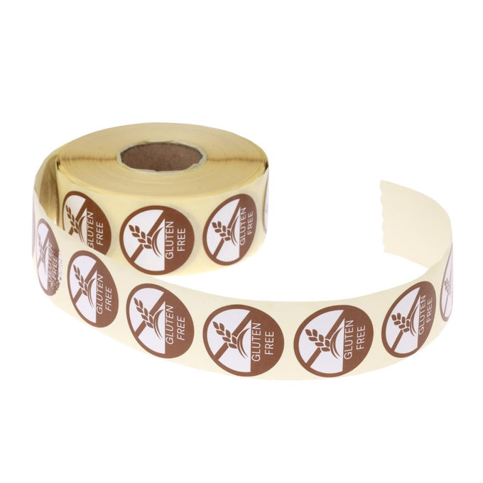 Étiquettes allergies alimentaires "Sans gluten" (lot de 1000) - Hygiplas