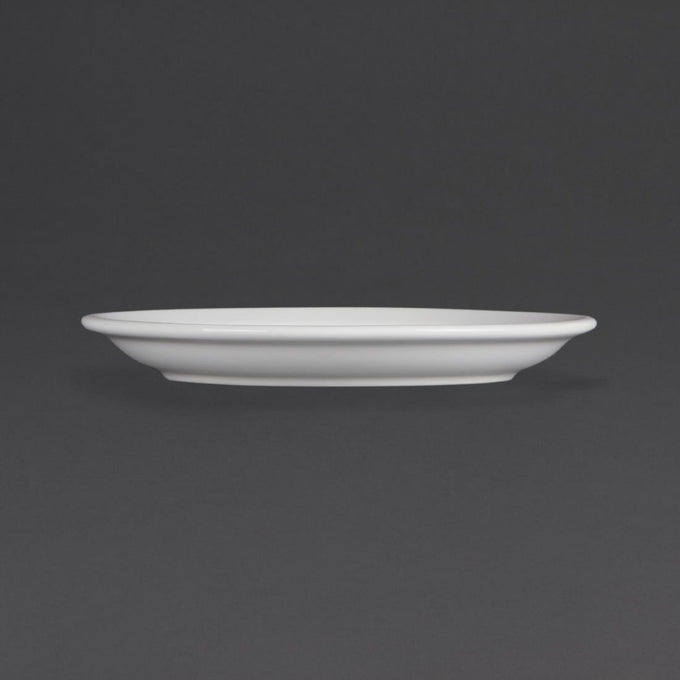 Assiettes à bord étroit Whiteware 180 mm (lot de 12) - Olympia