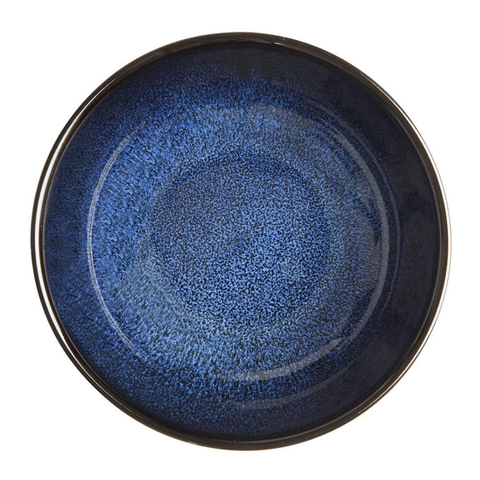 Bols plats Luna bleu nuit 160 mm (lot de 6) - Olympia
