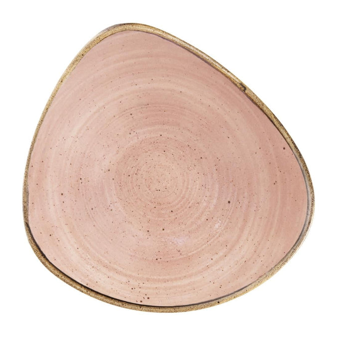 Bols triangulaires Stonecast Raw Terracotta Lotus 229 mm (lot de 12) - Churchill