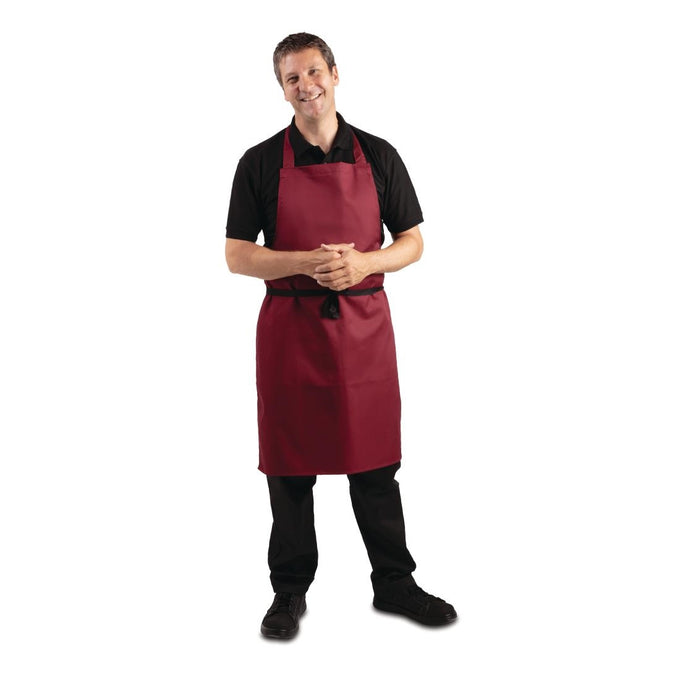 Tablier bavette bordeaux - Whites Chefs Clothing