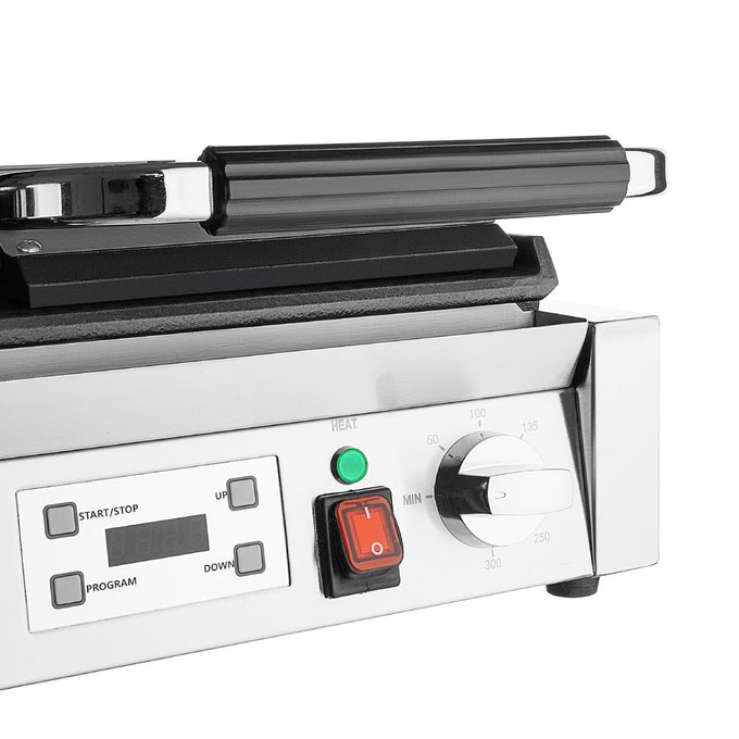 Grill panini - Gril de contact double plaques plates et rainurées - L 570 x P 310 x H 200 mm - Buffalo