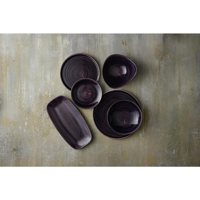 Assiettes rondes Stonecast Patina Purple 288 mm (lot de 12) - Churchill
