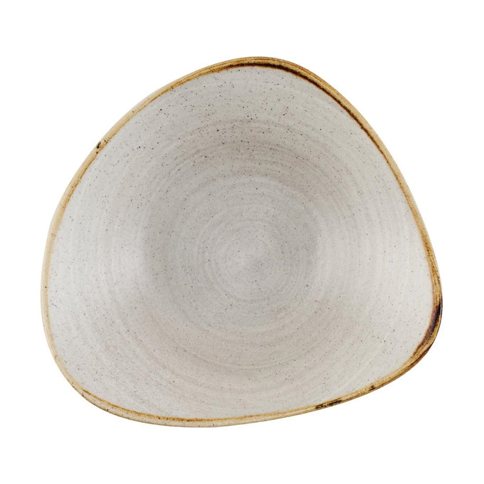 Bols triangulaires Stonecast Raw Lotus Grey 228 mm (lot de 12) - Churchill