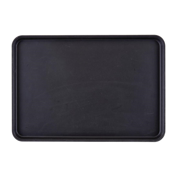 Plateau de service rectangulaire fibre de verre antidérapant Camtread noir 450 × 650 mm (lot de 6) - Cambro