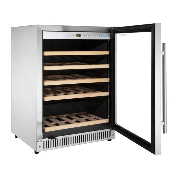 Rafraîchisseur à vin dessous de comptoir Série G inox 47 bouteilles - 118 L - Polar