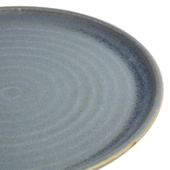 Assiettes plates granit bleu Canvas 265 mm (lot de 6) - Olympia
