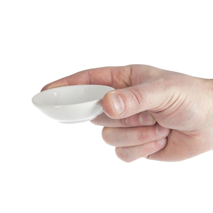 Coupelles à sauce Whiteware 70 mm (lot de 12) - Olympia