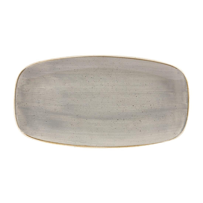 Assiettes oblongues Stonecast Peppercorn Grey 127 × 269 mm (lot de 12) - Churchill