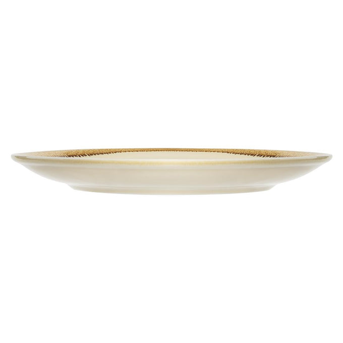 Assiettes plates rondes Kiln sable 230 mm (lot de 6) - Olympia