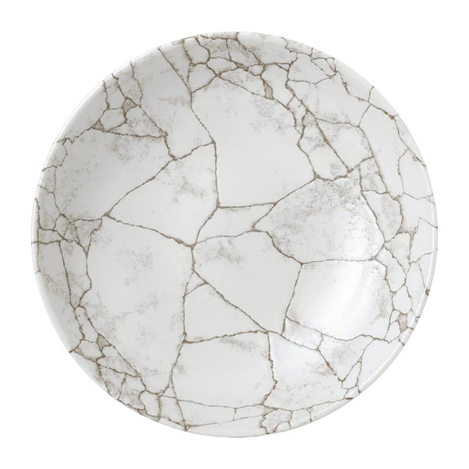 Assiettes rondes Studio Prints Kintsugi Agate Grey 217 mm (lot de 12) - Churchill
