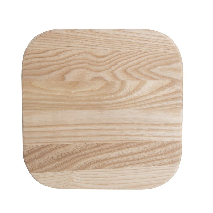 Tabouret bas en acier galvanisé avec assise en bois Cantina (lot de 4) - Bolero