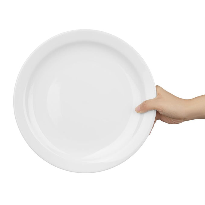 Assiettes à bord étroit Athena 284 mm (lot de 6) - Olympia