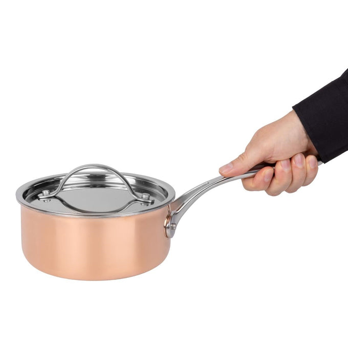 Batterie de cuisine en cuivre triple parois 3 pièces Cook Like A Pro - Vogue