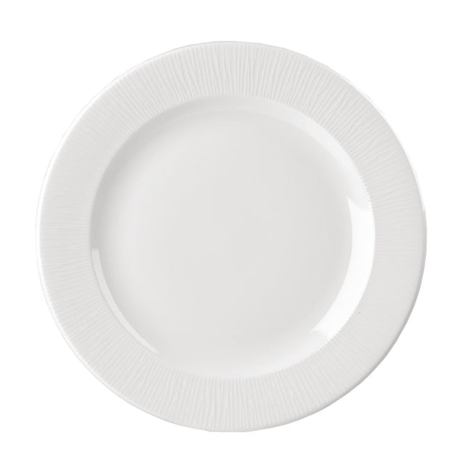 Assiettes à bord large Bamboo 280 mm (lot de 12) - Churchill