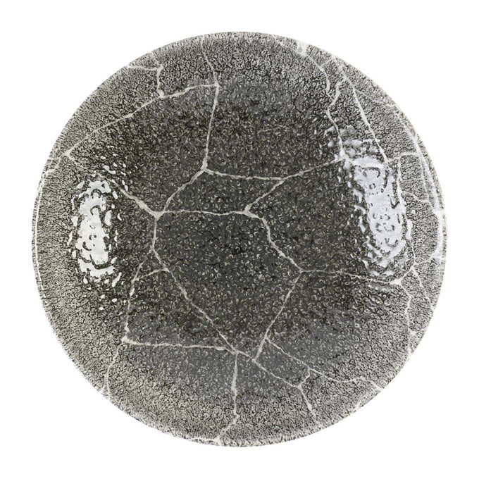 Assiettes coupes rondes Studio Prints Kintsugi Quartz Black 182 mm (lot de 12) - Churchill