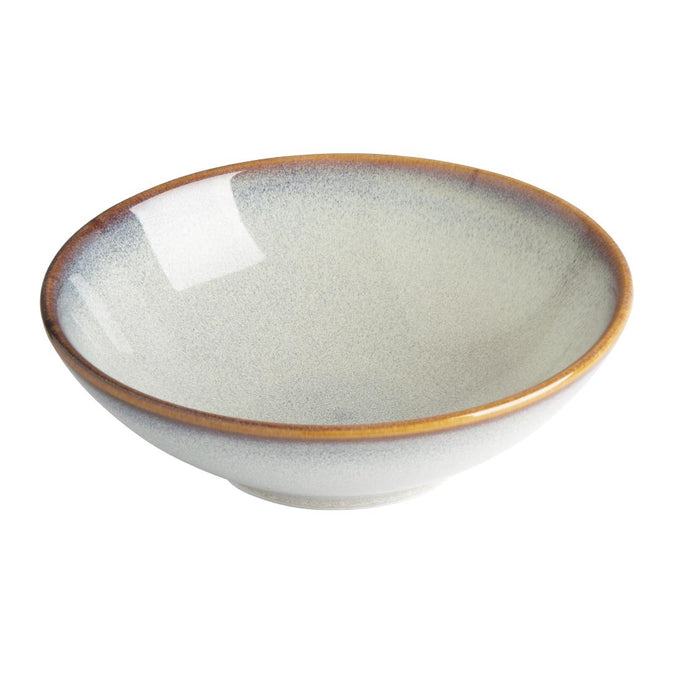 Bols évasés Drift gris uni 155 mm (lot de 6) - Olympia