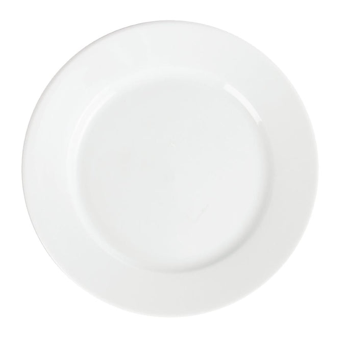 Assiettes À Bord Large Blanches 202 mm (lot de 12) - Olympia