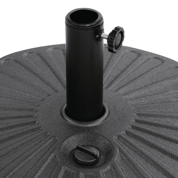 Pied de parasol à remplir noir 20 L - Bolero