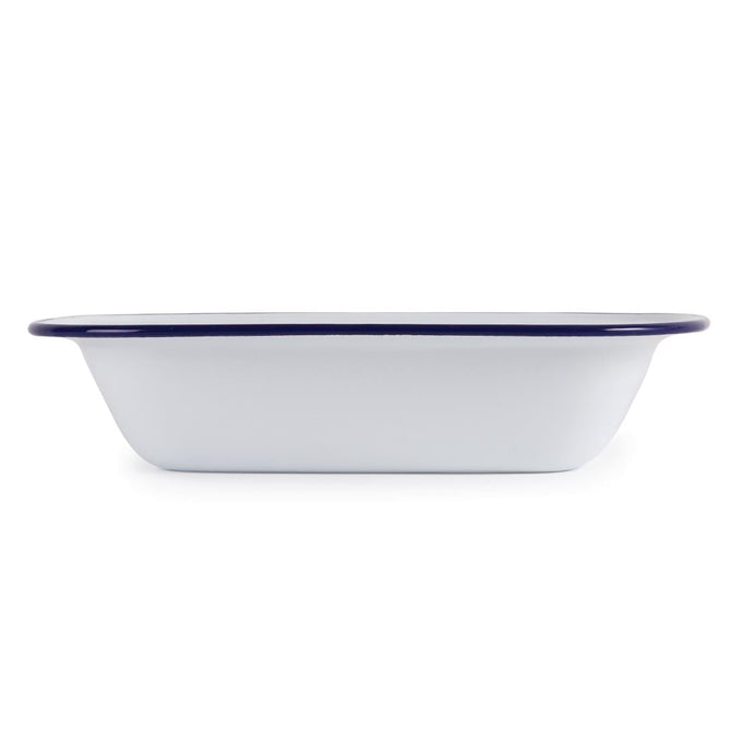 Plats de service rectangulaires acier émaillé 280 × 190 mm (lot de 6) - Olympia