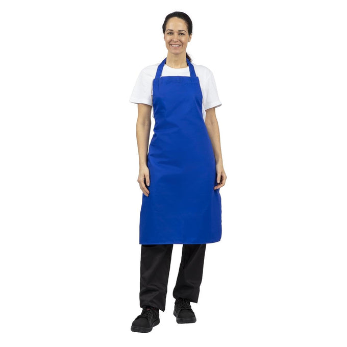 Tablier bavette bleu roi - Whites Chefs Clothing