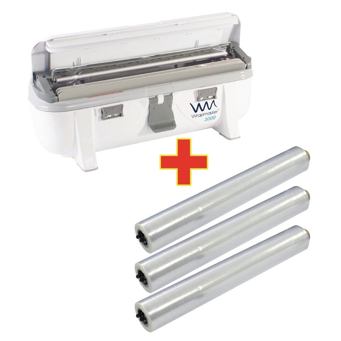 Distributeur 3000 et 3 × 300m de film alimentaire - Wrapmaster