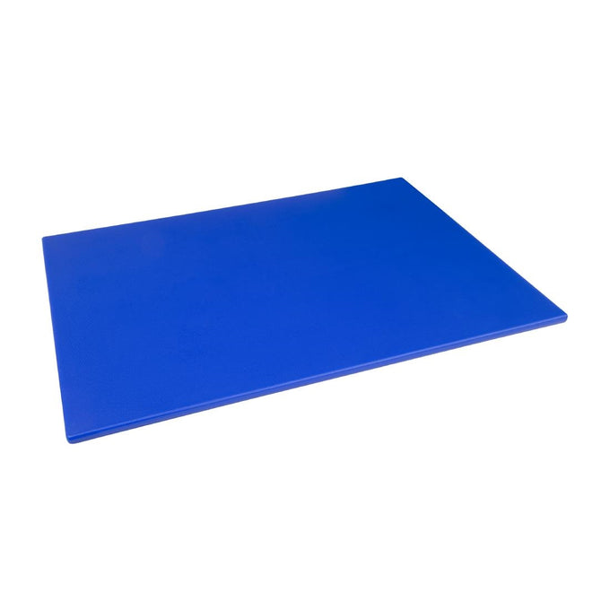 Grande planche à découper basse densité bleue - L 600 x P 450 x H 10 mm - Hygiplas