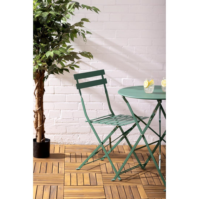Table ronde de terrasse Perth verte 600 mm - Bolero