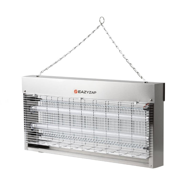 Désinsectiseur LED en inox brossé 20 W - Eazyzap