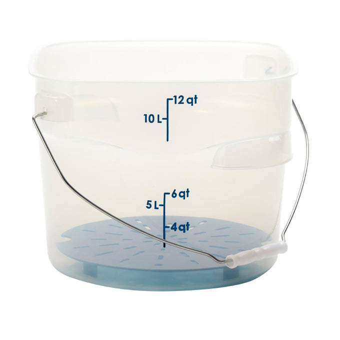 Égouttoir en polypropylène FreshPro CamRound bleu - Cambro