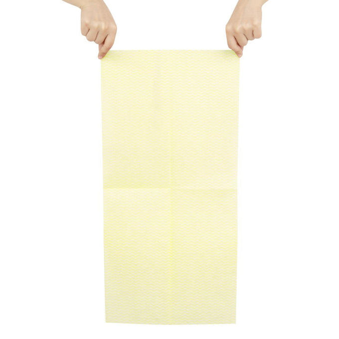 Chiffons non tissés jaunes (lot de 50) - Jantex